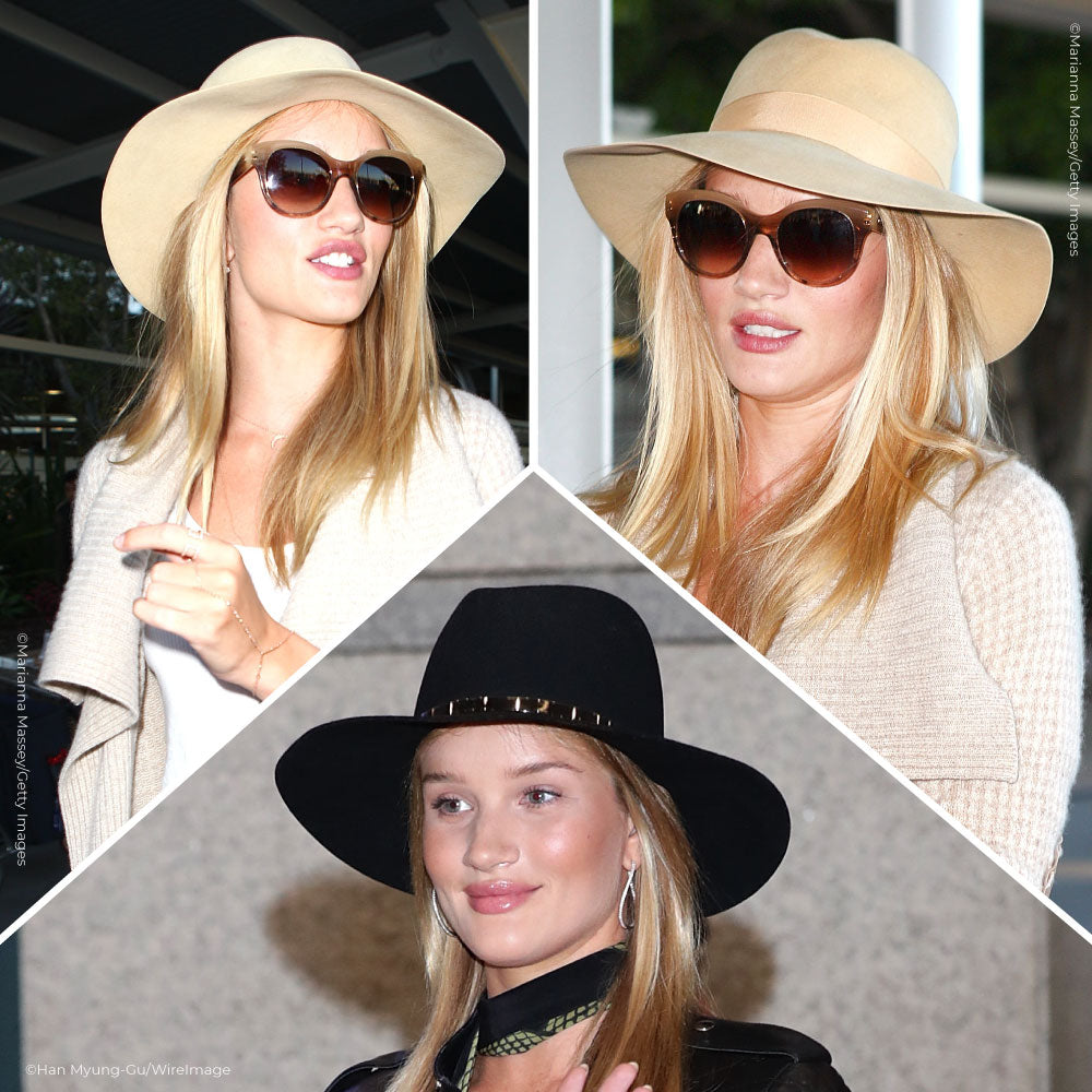 rosie huntington whiteley hat