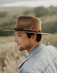 Aspen | Mens Wide Brim Felt Fedora Hat