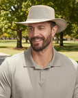 Breeze Latte | Mens Latte Suede Sun Hat