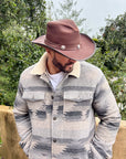 Cyclone | Mens Leather Cowboy Hat
