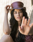 Hampton | Womens Leather Top Hat
