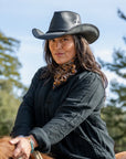Hollywood | Womens Leather Cowgirl Hat