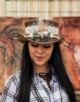 Marlow True Love | Womens Leather Top Hat with True Love Hat Band