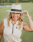 Medellin | Womens White Fedora Genuine Panama Hat