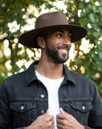 Rancher | Mens Wide Brim Felt Fedora Hat
