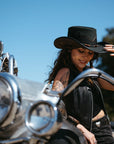 Sierra | Womens American Leather Cowgirl Hat