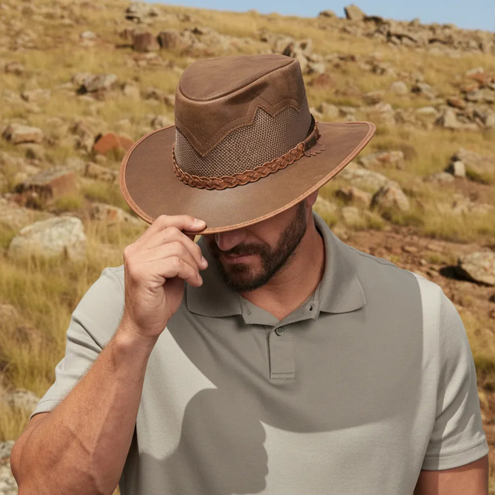 Sirocco | Mens Wide Brim Sun Hat Copper / MD