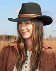 Zion | Womens Crushable Wool Felt Outback Hat