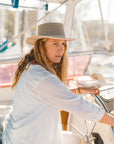 Breeze Latte | Womens Latte Wide Brim Sun Hat