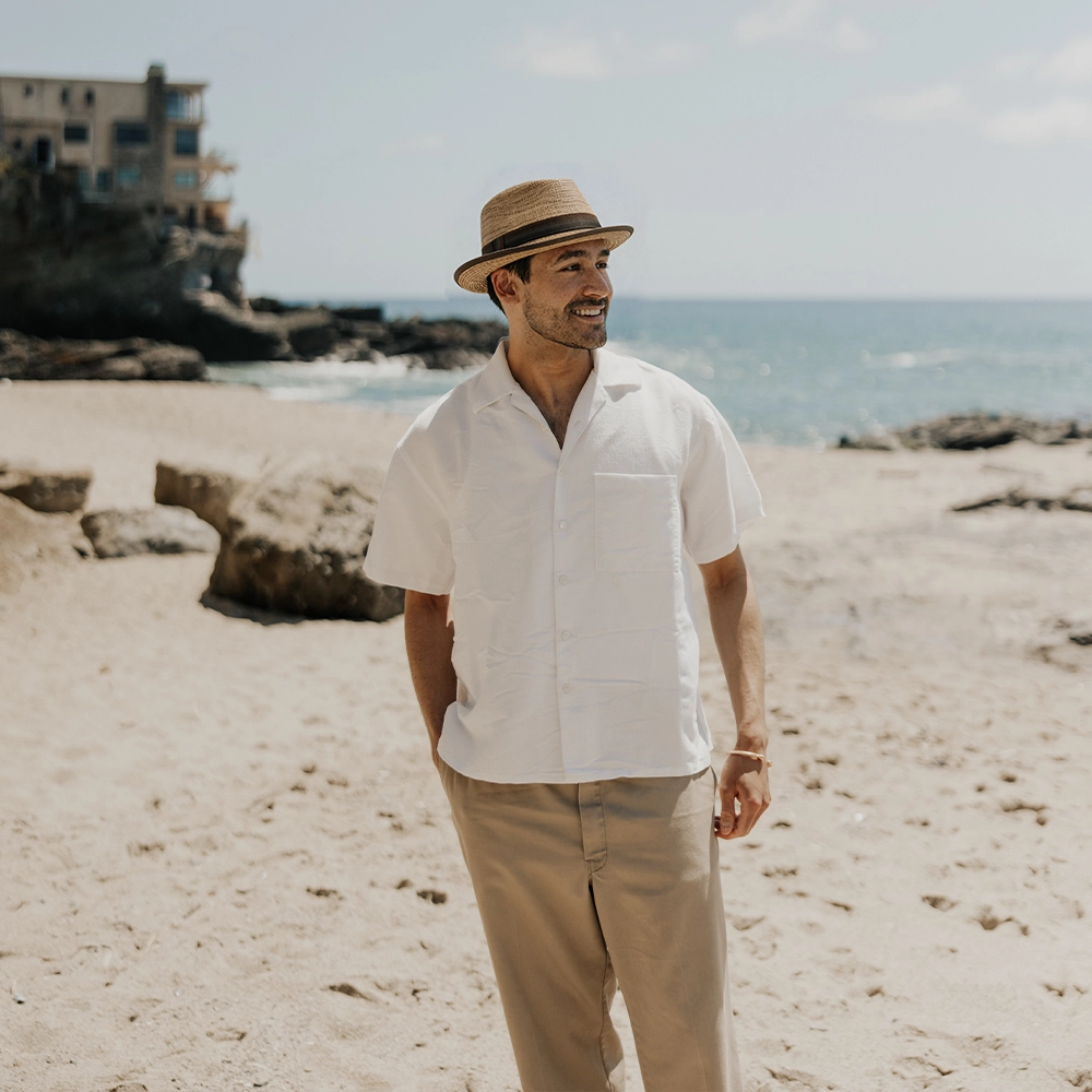 American Hat Makers Straw Fedora