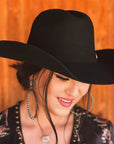 Cattleman Black | Womens Felt Black Cowgirl Hat