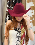 Cattleman | Womens Felt Cowgirl Hat with Western Hat Band