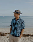 Coronado | Mens Navy Straw Fedora Hat