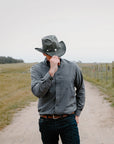 Cyclone | Mens Leather Cowboy Hat
