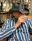 Cyclone | Mens Leather Cowboy Hat