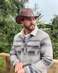 Cyclone | Mens Leather Cowboy Hat