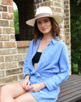 Lennox | Womens Glazed Toyo Straw Outback Wide Brim Sun Hat