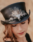 Marlow True Grit | Womens Leather Top Hat with True Grit Hat Band