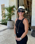 Medellin | Womens White Fedora Genuine Panama Hat