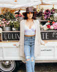 Midnight Rider | Womens Chestnut Leather Outback Hat