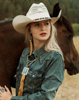 Montana | Womens Straw Cowgirl Hat with Western Hat Band