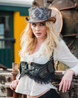 Parlor | Womens Genuine Leather Top Hat