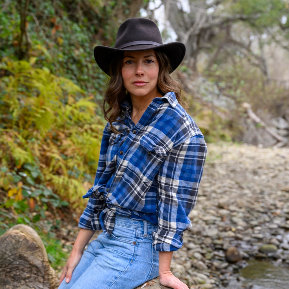 Pathfinder | Womens Chocolate Wool Felt Outback Hat – American Hat