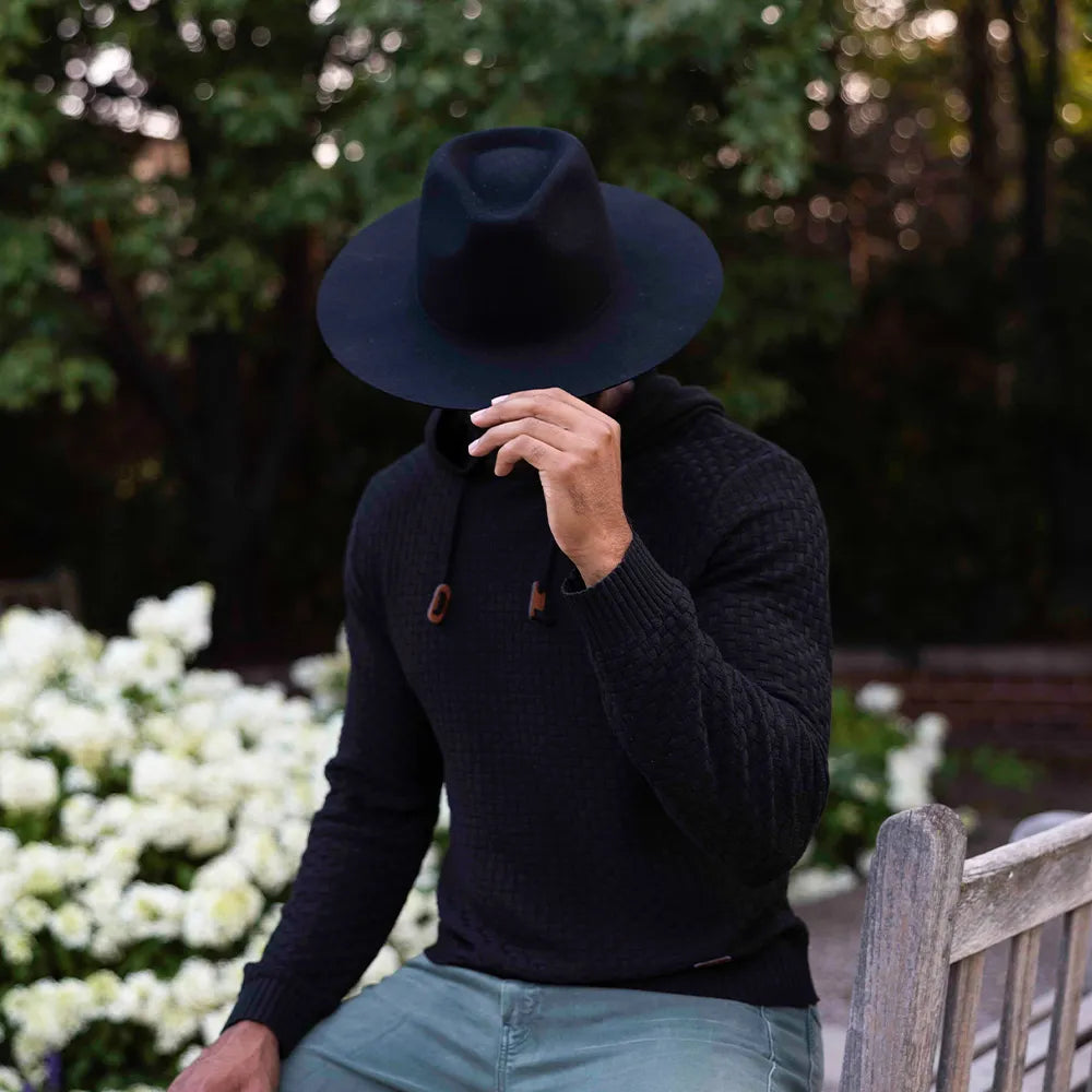 Rancher | Mens Wide Brim Felt Fedora Hat