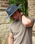 Rancher | Mens Wide Brim Felt Fedora Hat