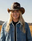 Storm | Womens Leather and Rattlesnake Cowgirl Hat