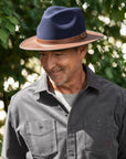 Summit | Mens Felt Leather Fedora Hat