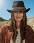 Zion | Womens Crushable Wool Felt Outback Hat