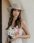 Breeze Latte | Womens Latte Wide Brim Sun Hat
