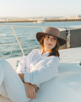 Cabana | Womens Walnut Wide Brim Sun Hat