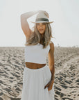 Caracas | Womens Genuine Panama Fedora Hat