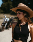 Cattleman | Womens Felt Cowgirl Hat with Western Hat Band