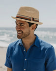 Cortez | Mens Paper Braid Straw Pork Pie Hat