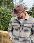 Cyclone | Mens Leather Cowboy Hat