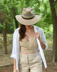 Florence | Womens Wide Brim Firm Straw Sun Hat