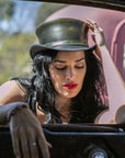 Hampton | Womens Leather Top Hat