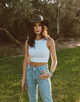 Hollywood | Womens Leather Cowgirl Hat