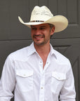 Montana | Mens Straw Cowboy Hat with Western Hat Band