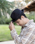 Pablo 2.0 | Mens Wool Felt Pinch Front Fedora Hat
