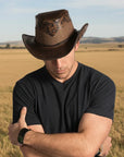 Sierra | Mens American Leather Cowboy Hat