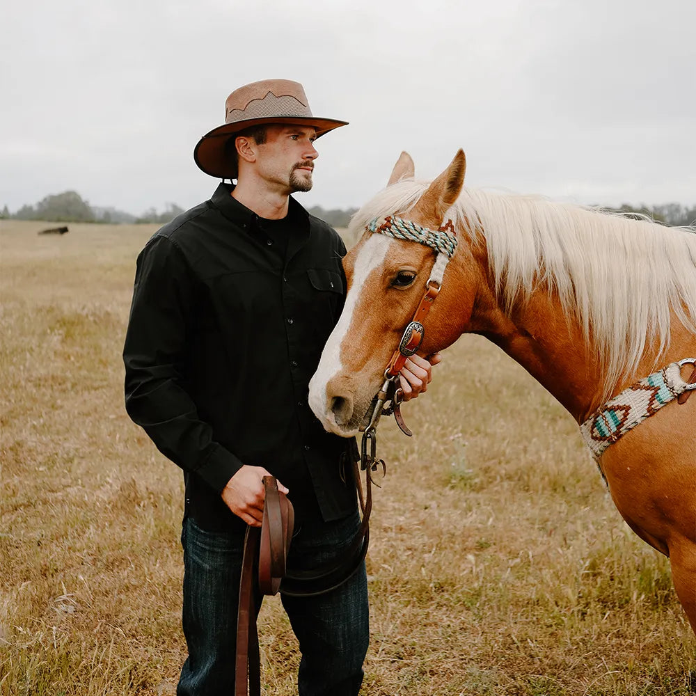 Sirocco Mens Wide Brim Sun Hat – American Hat Makers