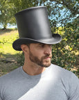 Stovepiper | Mens Leather Stovepipe Top Hat
