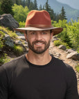 Summit | Mens Felt Leather Fedora Hat