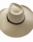 Ace High | Mens Suede Teardrop Crown Rancher Cowboy Hat