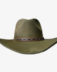 Ace High | Mens Suede Teardrop Crown Rancher Cowboy Hat