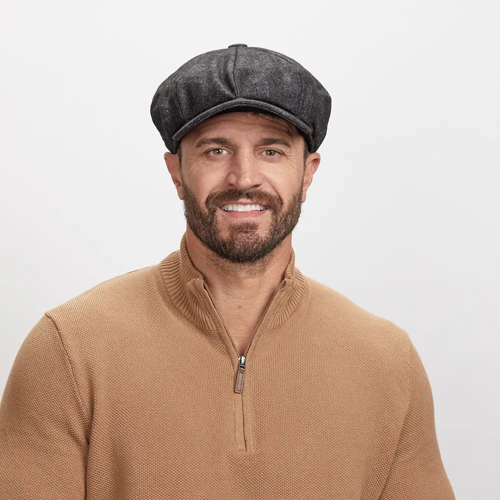 Argo | Mens 8 Panel Newsboy Cap – American Hat Makers